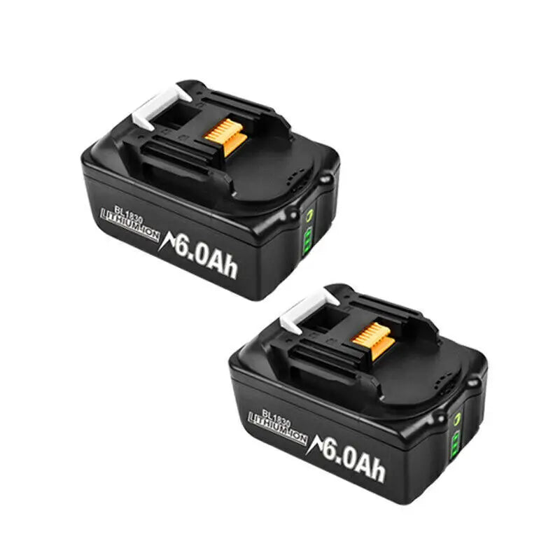 Battery 18v for makita BL1860 BL1850B BL1850 BL1840 BL1830 screwdriver battery & charger 18v Replacement Power Tool Batteries. Oasis Select 6Ah-2pcs