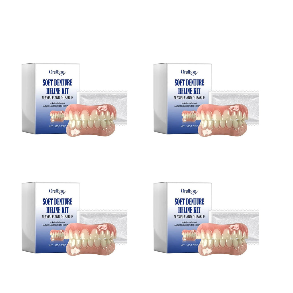Oralhoe Soft Denture Reline Kit – Temporary Cosmetic Braces Temporary Dental Kit Oasis Select 4sets boxed
