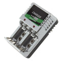 New 110V-240V Batteries AA AAA 9V Ni-Mh Ni-Cd EU Plug Rechargeable Battery Wall Charger Oasis Select Silver