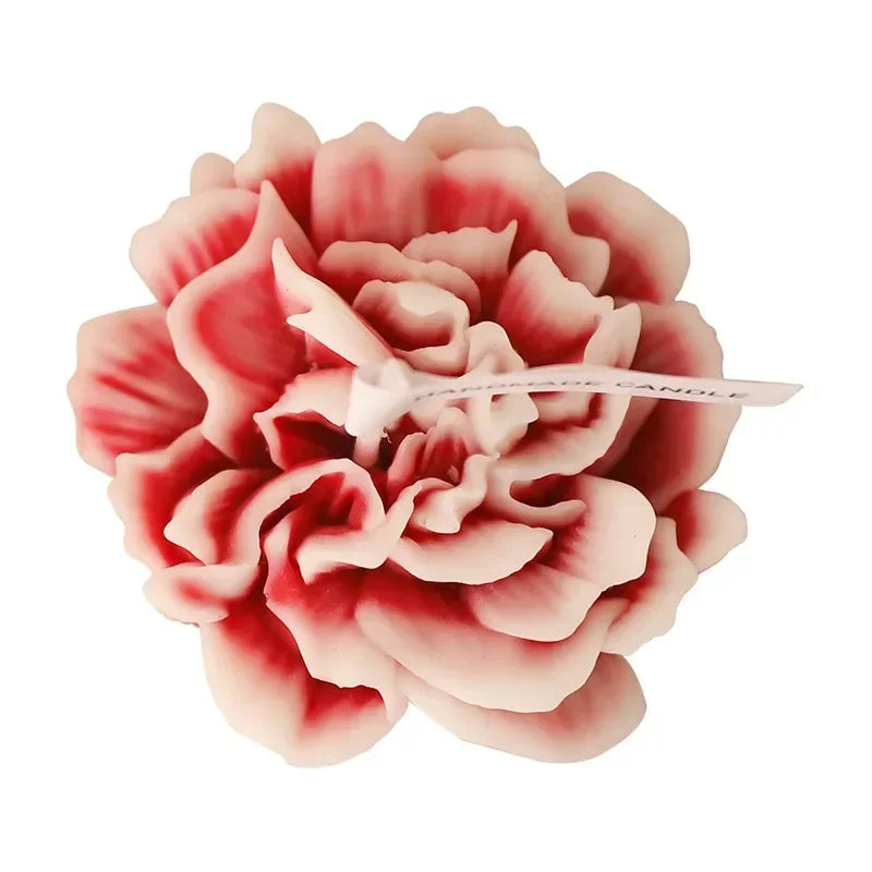 3D Carnation Flower Candle Home Decoration Wedding Bar Party Souvenirs Aromatherapy Candle Room Decor Ornament Gifts Oasis Select Red