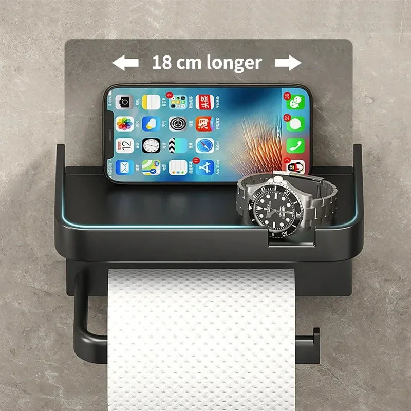 Toilet Paper Holder Plastic Storage Rack Kitchen Towel Placement Of Seasoning Bottles Bathroom Wall Roll Of Paper Phone Storage Oasis Select