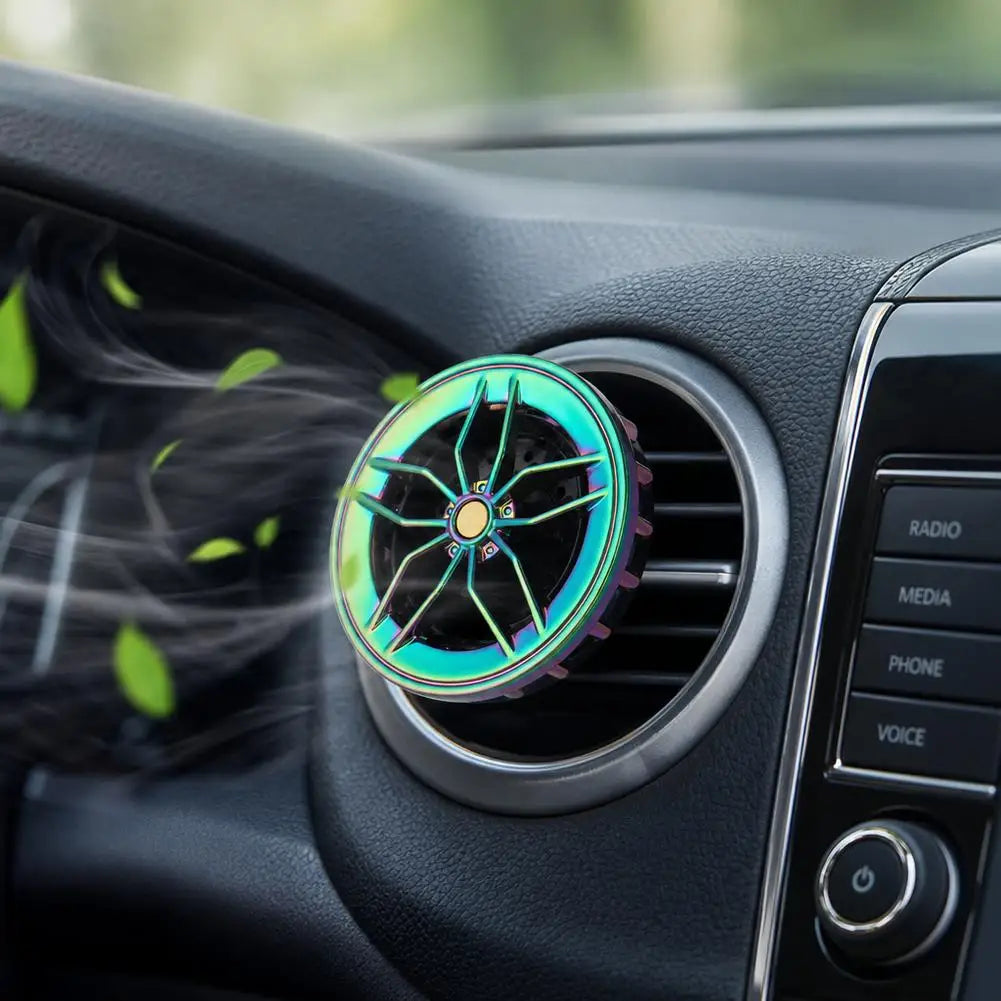 Car Air Vent Diffuser – Rotating Wheel Fragrance Clip