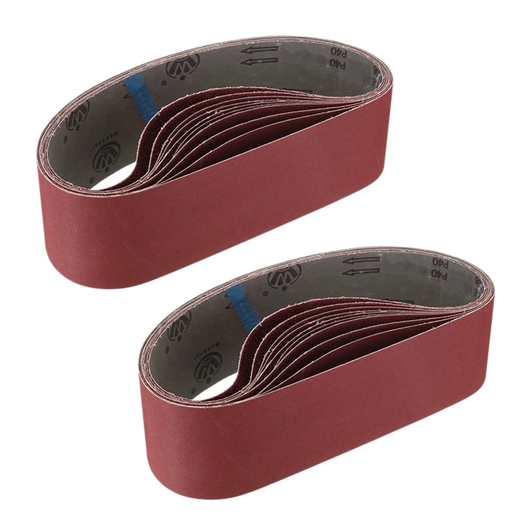 LIKE WISH 20 Pcs 4 X 36 Inch Aluminum Oxide Sanding Belts Heavy Duty Sanding Belts Multipurpose Abrasive Belts For Belt Sander Oasis Select Reddish brown
