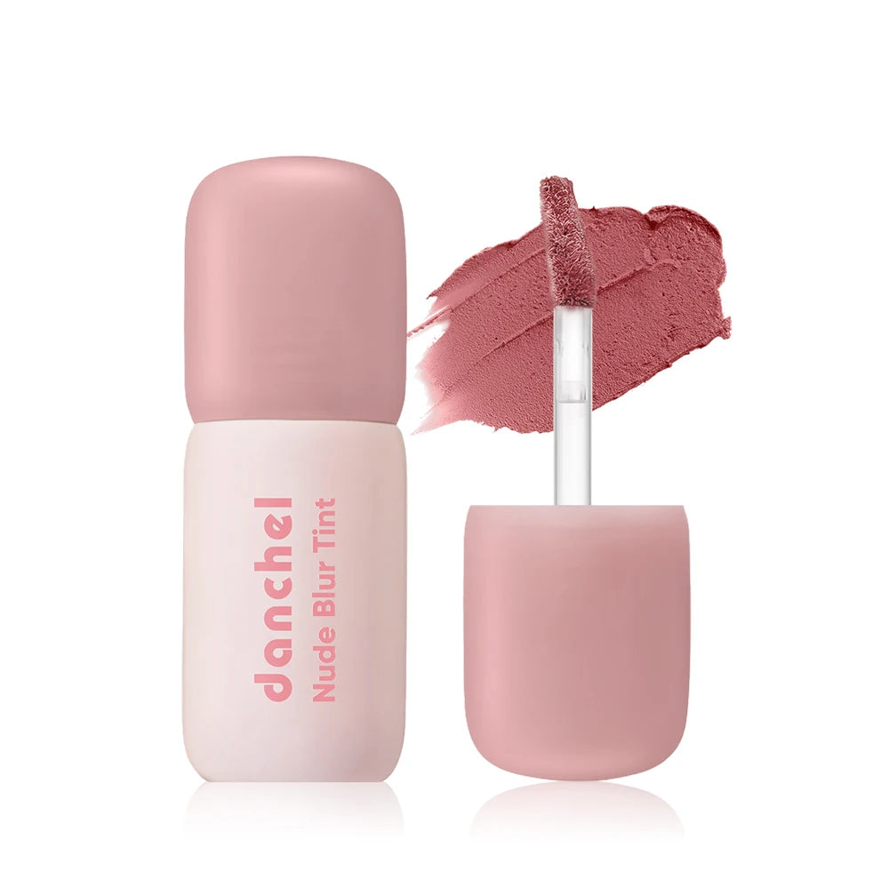 10 Shades Nude Blurring Lip Tint 2-in-1 Lightweight Long-Lasting Non-sticky Velvet Lip & Cheek Blush Lipgloss Daily Cosmetics Oasis Select Color 3