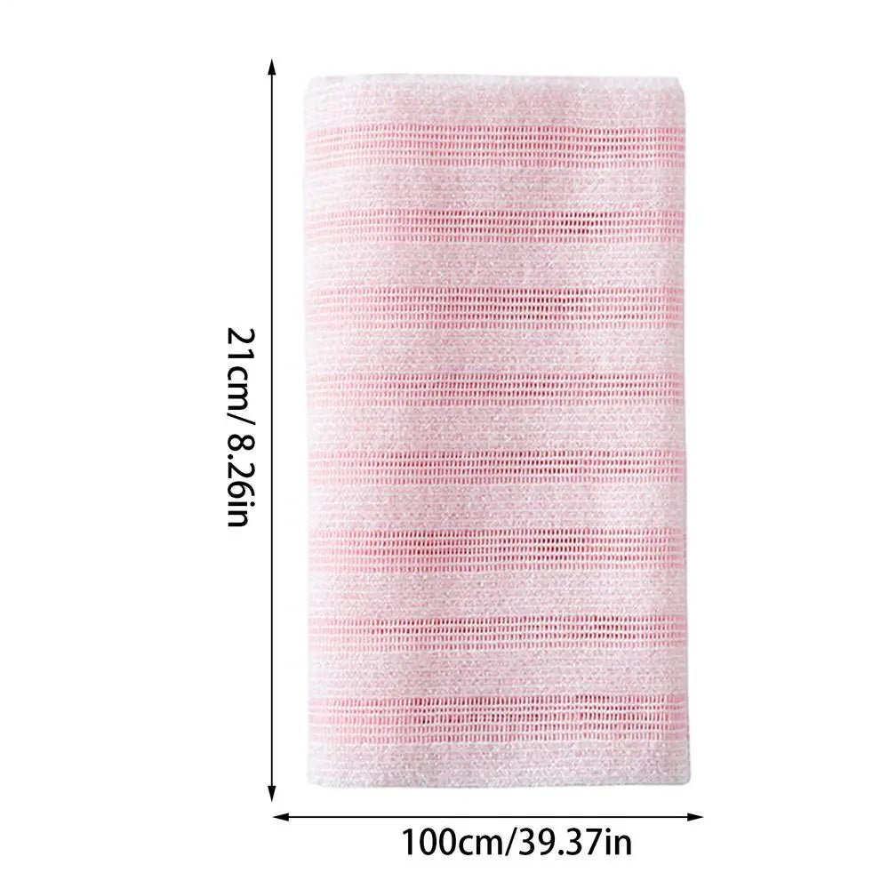 Exfoliating Body Scrubber Back Scrubber for Shower Bath body Scrub Wash Cloth Exfoliating Washcloth Towel Body Cleaning Tool Oasis Select Blue