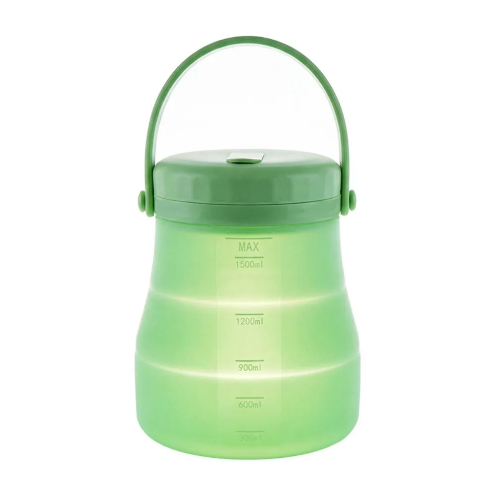 Foldable Silicone Food Storage Bucket 800–1500ml Leak-Proof