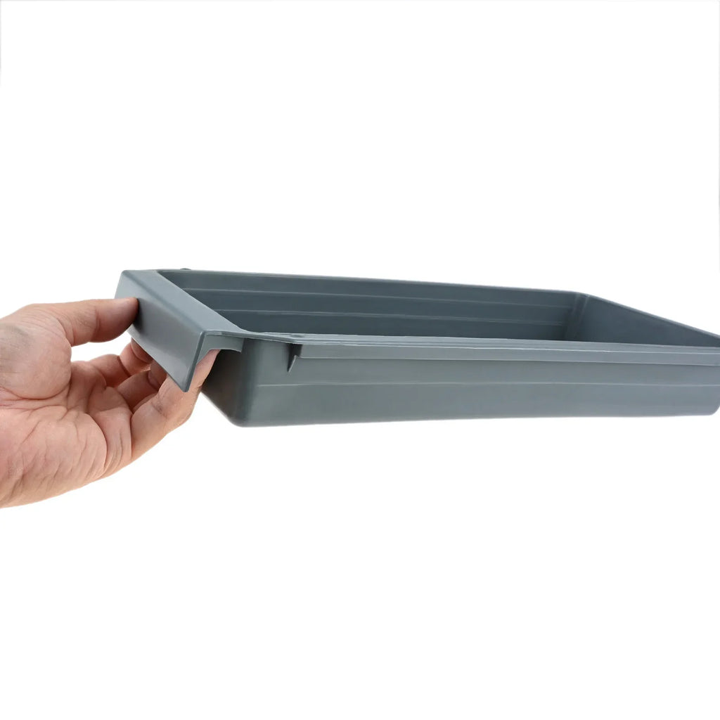 1Pc Industrial Sewing Machine Table Stand Drawer Storage Plastic Drawer with Track Grey Drawer with Slider Box 34cmx12.7cm*4.4cm Oasis Select