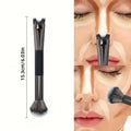 1/3Pcs 2-in-1 U-Shaped Nose Contour Brush Dual Ended for Professional Highlighting and Shadowing Face Makeup Tools Set Oasis Select U-Shaped brush