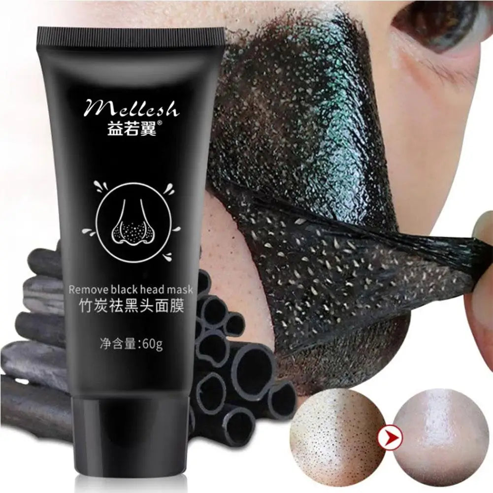 Bamboo Charcoal Facial Mask Blackhead Removing Facial Mask 60g Dirt Removing Cleaning Pore Layer Cleaning Skin Care Facial Mask Oasis Select