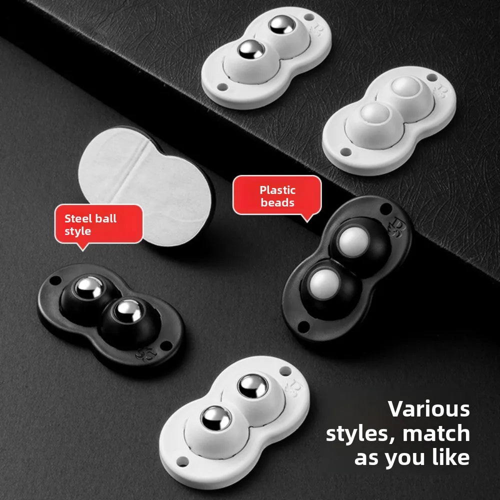 Wheels For Furniture Stainless Steel Roller Self Adhesive Caster Home 360 Degree Load Bearing Swivel Universal Wheel Oasis Select