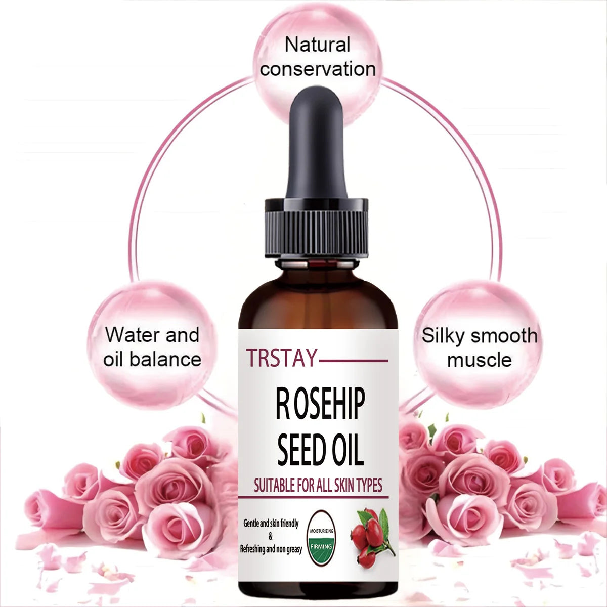 TRSTAY Rosehip Face Oil – Moisturizing & Brightening Serum