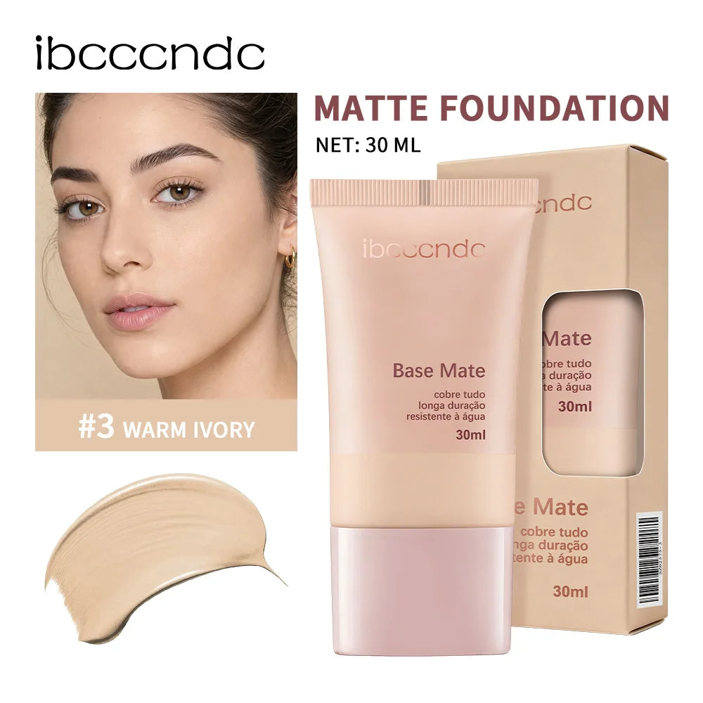 Matte Foundation Natural Coverage Smooth Skin-Friendly Deep Skin-Nourishing Long-Lasting & Waterproof Gentle Cares Foundation Oasis Select Warm Ivory