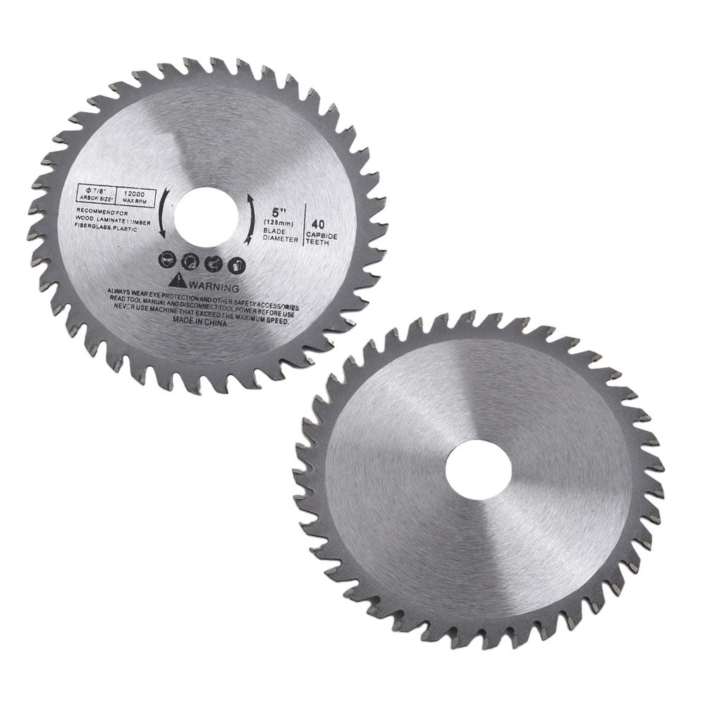 5In Cutting Disc Circular Saw Blade For Wood Carbide Tipped Cutting Tools 1" Bore 40 Teeth Max RPM 5,500 Oasis Select