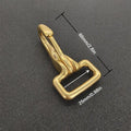 Brass Bag Strap Buckle Pet Leash Adapter Durable Metal Fastener for Dog Cat Traction Rope Accessory Oasis Select XXL