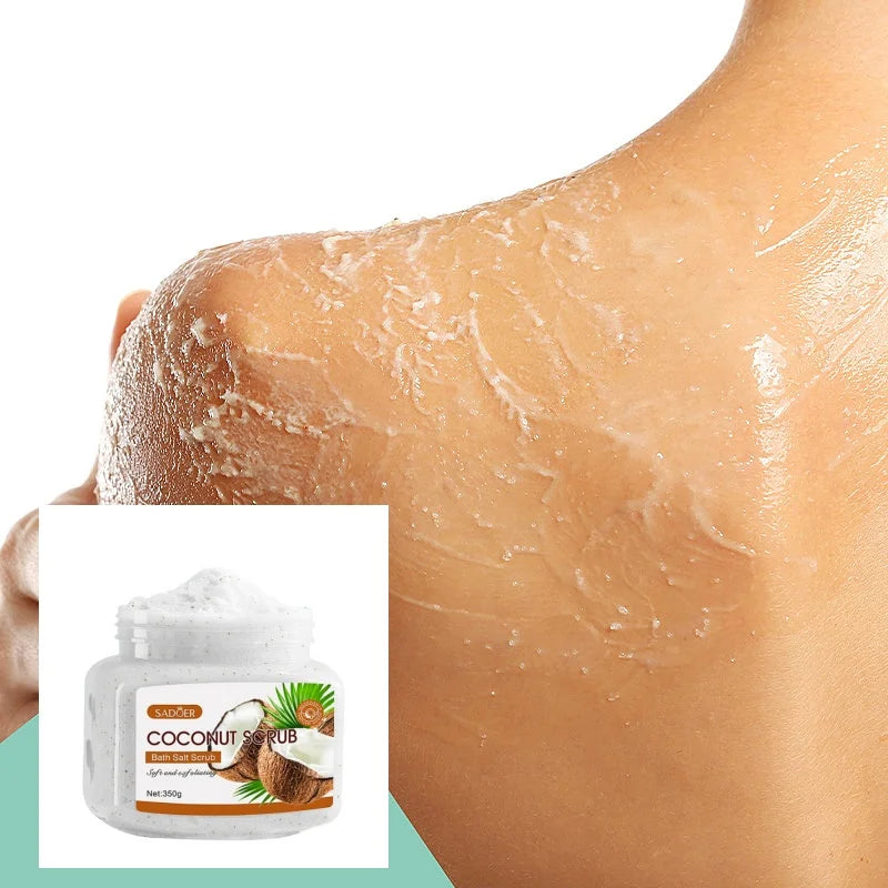 350g Coconut Body Scrub – Walnut Shell, Glycerin & Coconut Extract Exfoliating Body Scrub Oasis Select 350g