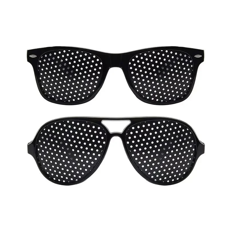 1/4PCS Anti-myopia Astigmatism Glasses Vision Correction Fatigue Pin Hole Glasses With Holes For Men Women Eyesight Improvement Oasis Select A-B