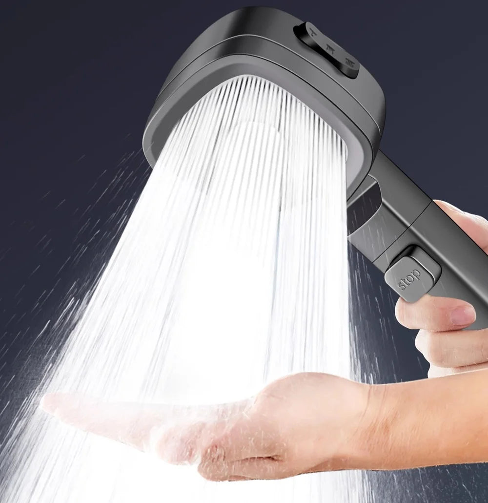 New 3 Modes High Pressure Shower Head Water Saving Shower Heads Adjustable Water Massage Sprayer Bathroom Accessories Oasis Select