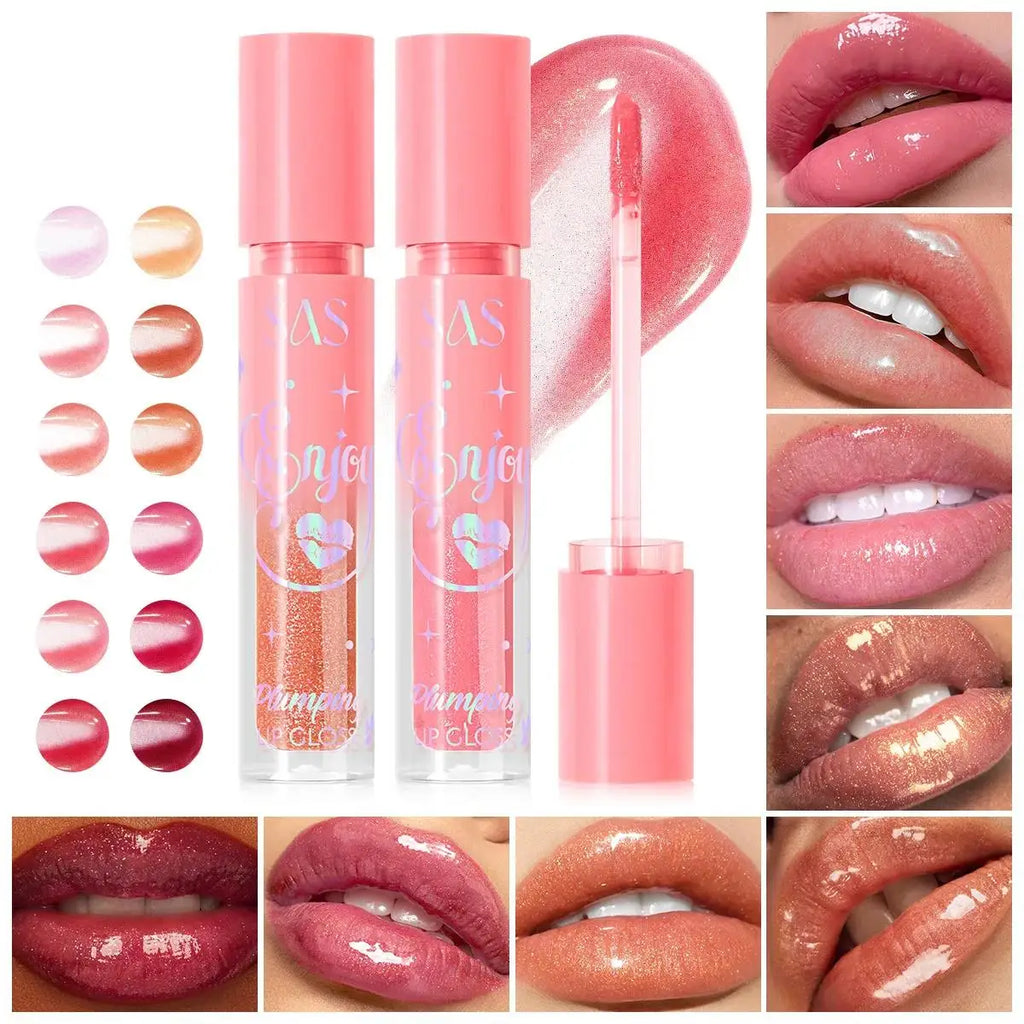 Pearlescent Plumping Lip Gloss – Glittery, Waterproof & Hydrating