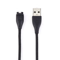 50/100cm Charger Cable Smart Watch Accessories Nylon Braided Charging Cable Adapter Replacement Parts for Garmin Venu 2 Instinct Oasis Select black 50cm China Mainland
