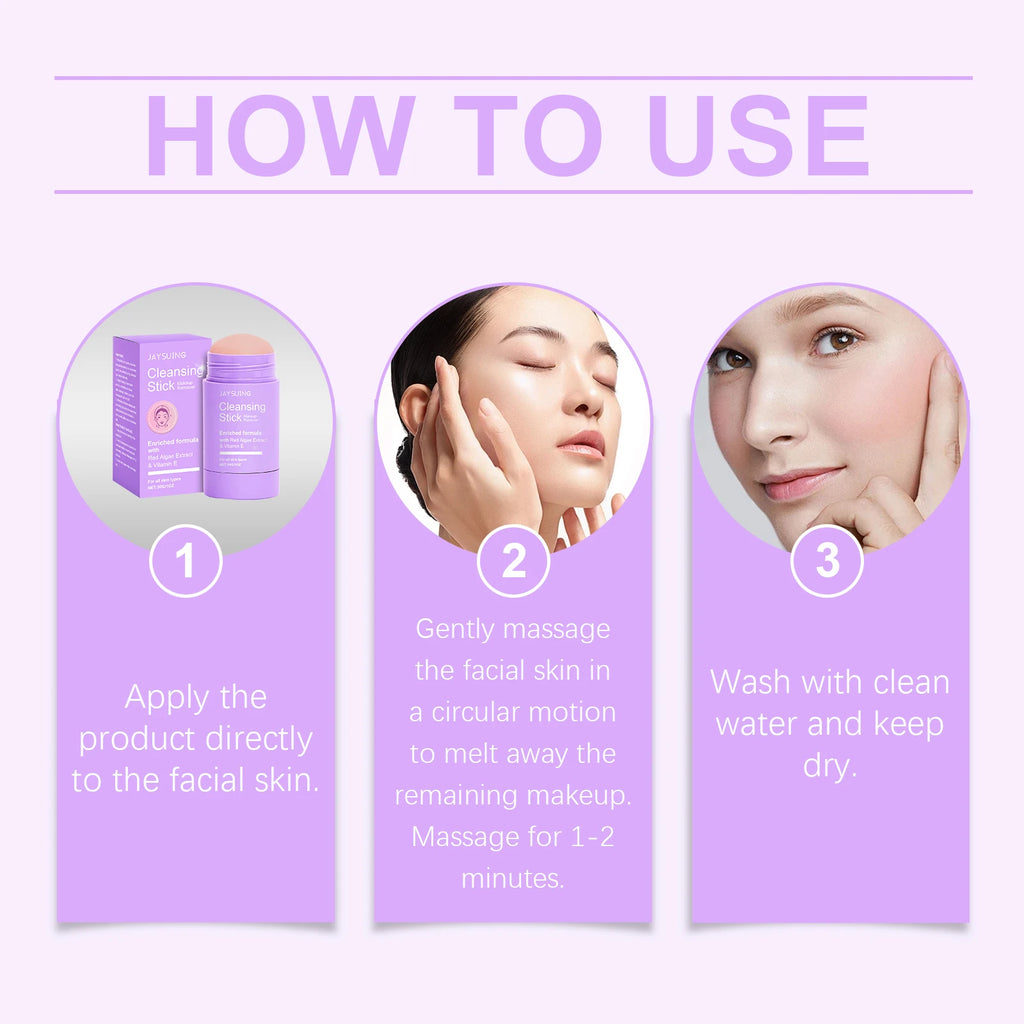 Vitamin E Makeup Remover Stick Deeply Remove Pores Quickly Dissolve Cosmetics Maintain Skin Health Refreshing Cleansing Cream Oasis Select