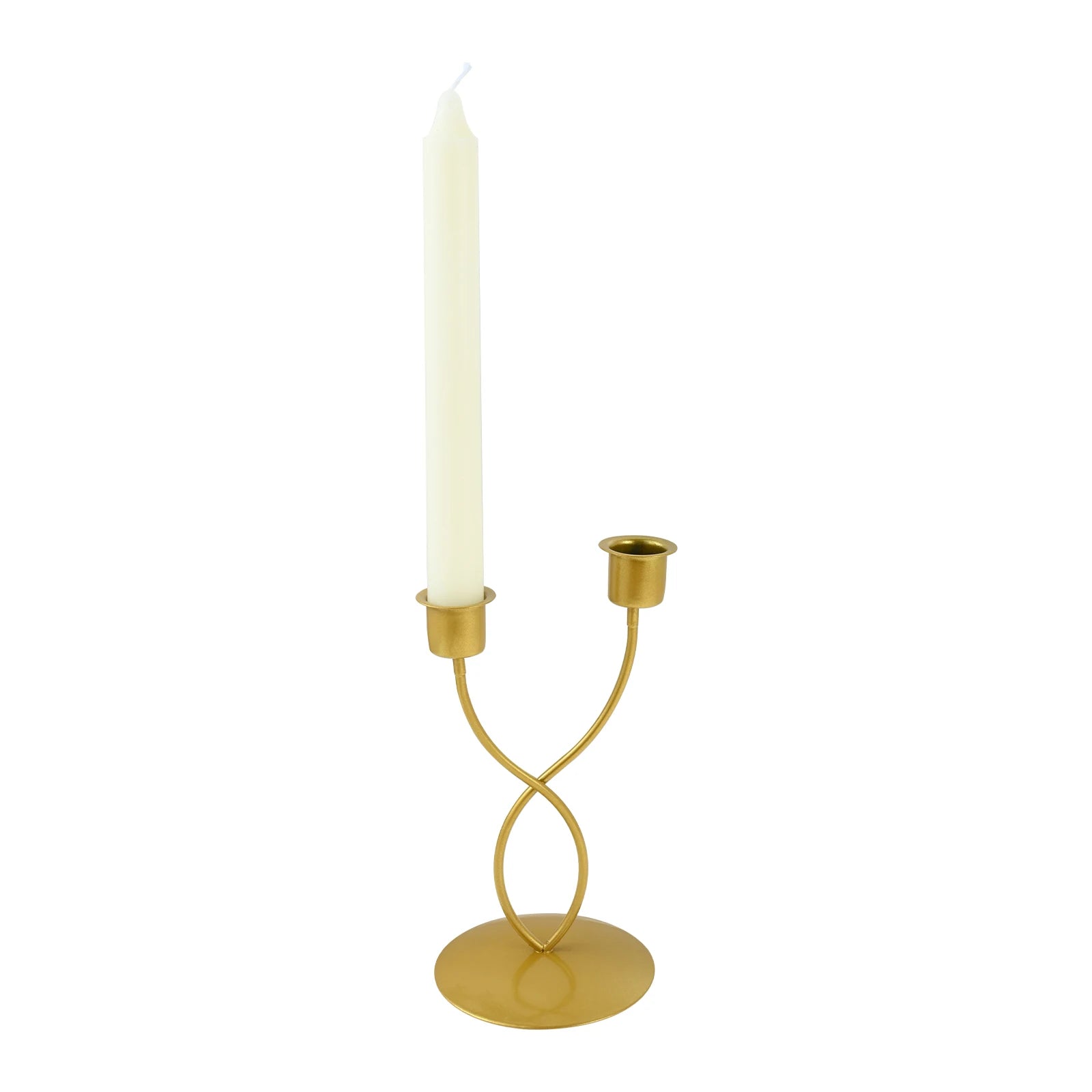 Fits for Living Room,study Room,Decorate Birthday Parties,candlelight Dinners 1Pc 2-head Golden Curved Candlestick Nordic Design Oasis Select Default Title