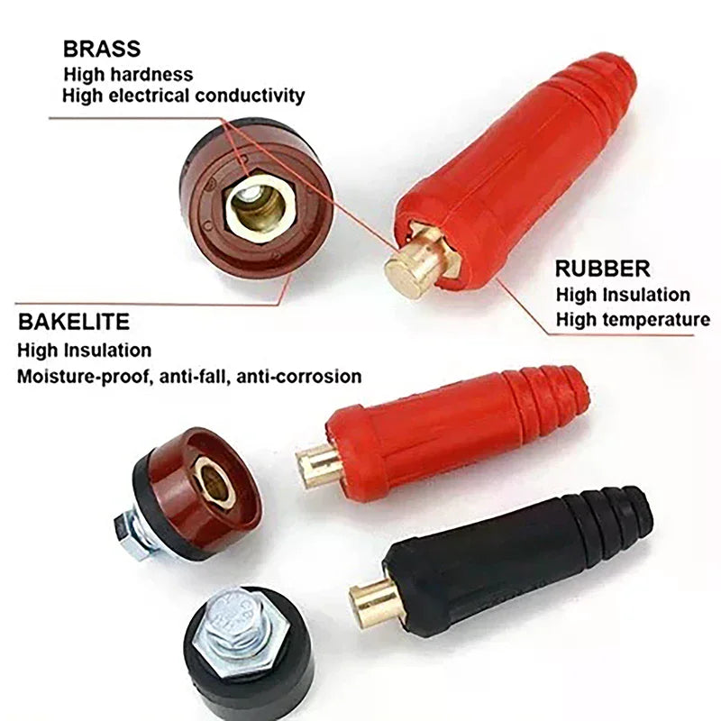 Wholesale DKJ10-25 European Welding Machine Cable Welding Cable Connector Quick Fitting Male Female Cable Oasis Select