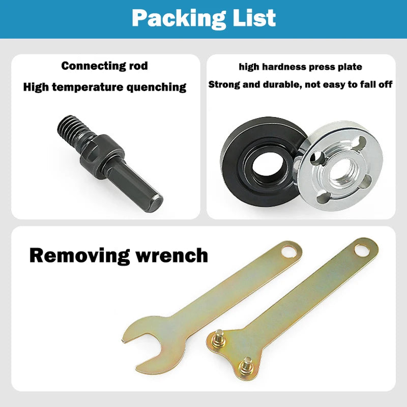 10mm Drill Conversion Shaft Electric Drill to Angle Grinder Adapter for Cutting Discs Polishing Wheels Metal Wood Working Tool Oasis Select