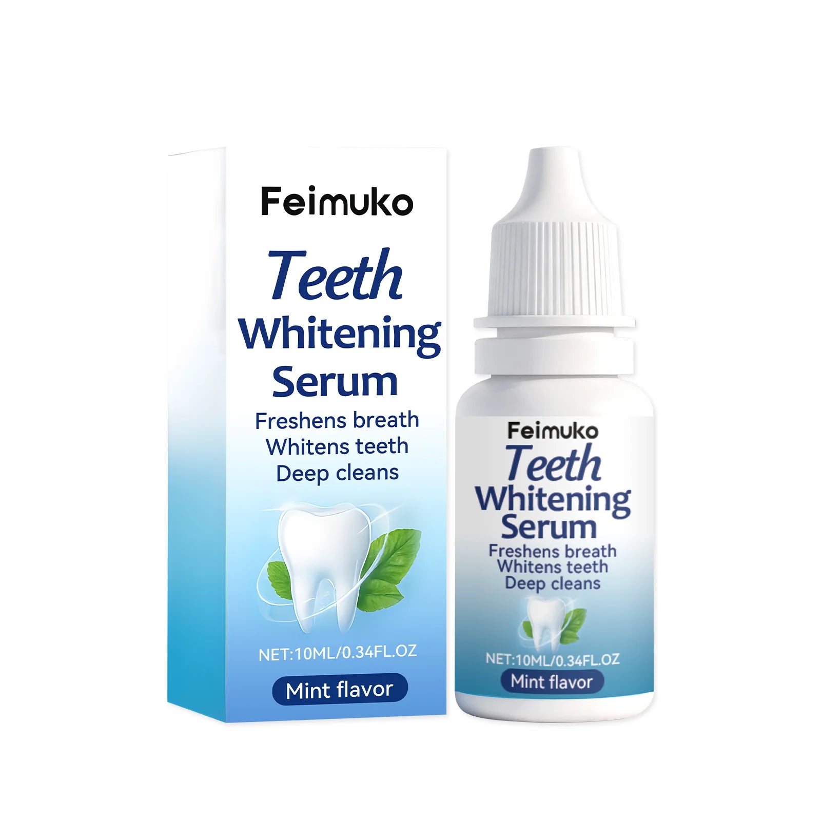 Teeth Serum - Gentle Stain Removal & Odor Reduction | Mint-Flavored Daily Teeth Care Essence for Brighter Smile & Fresh Breath Oasis Select 10ml