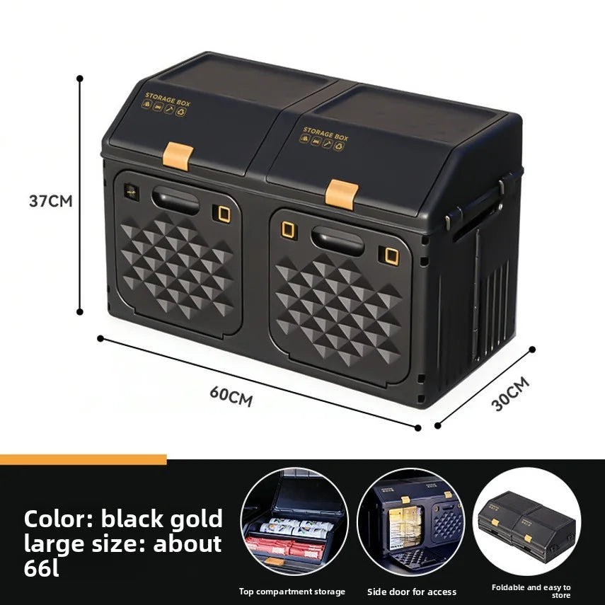 Car Trunk Storage Box, Car Storage Box, Foldable Seat Back Storage Box, Can Be Classified For Storage, Outdoor Box Oasis Select black