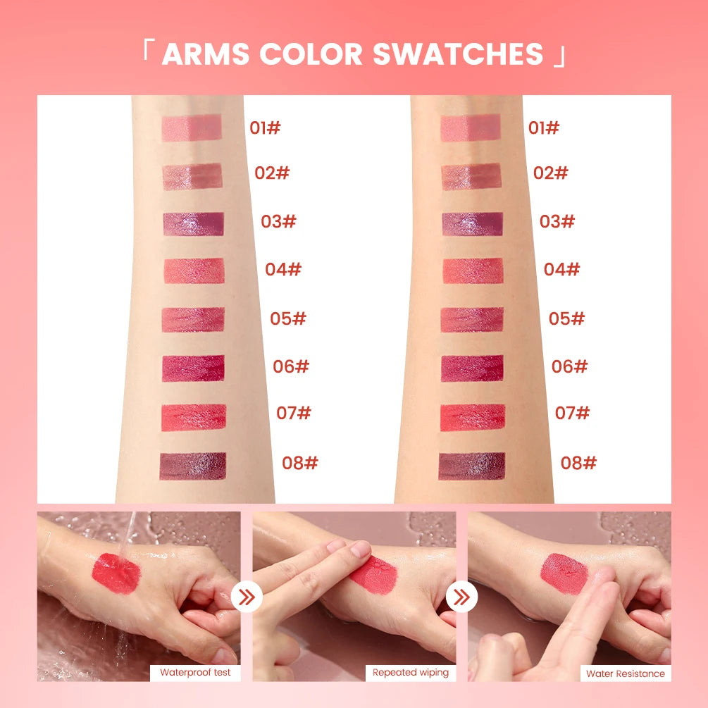 QIBEST Mirror Lip Glaze – Glossy Liquid Lipstick & Lip Tint