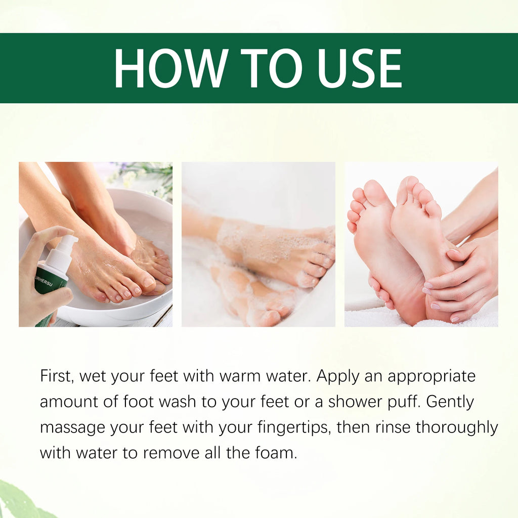 YURHERSU Foot Care Shower Gel – Moisturizing & Smoothing Foot Care Gel Oasis Select