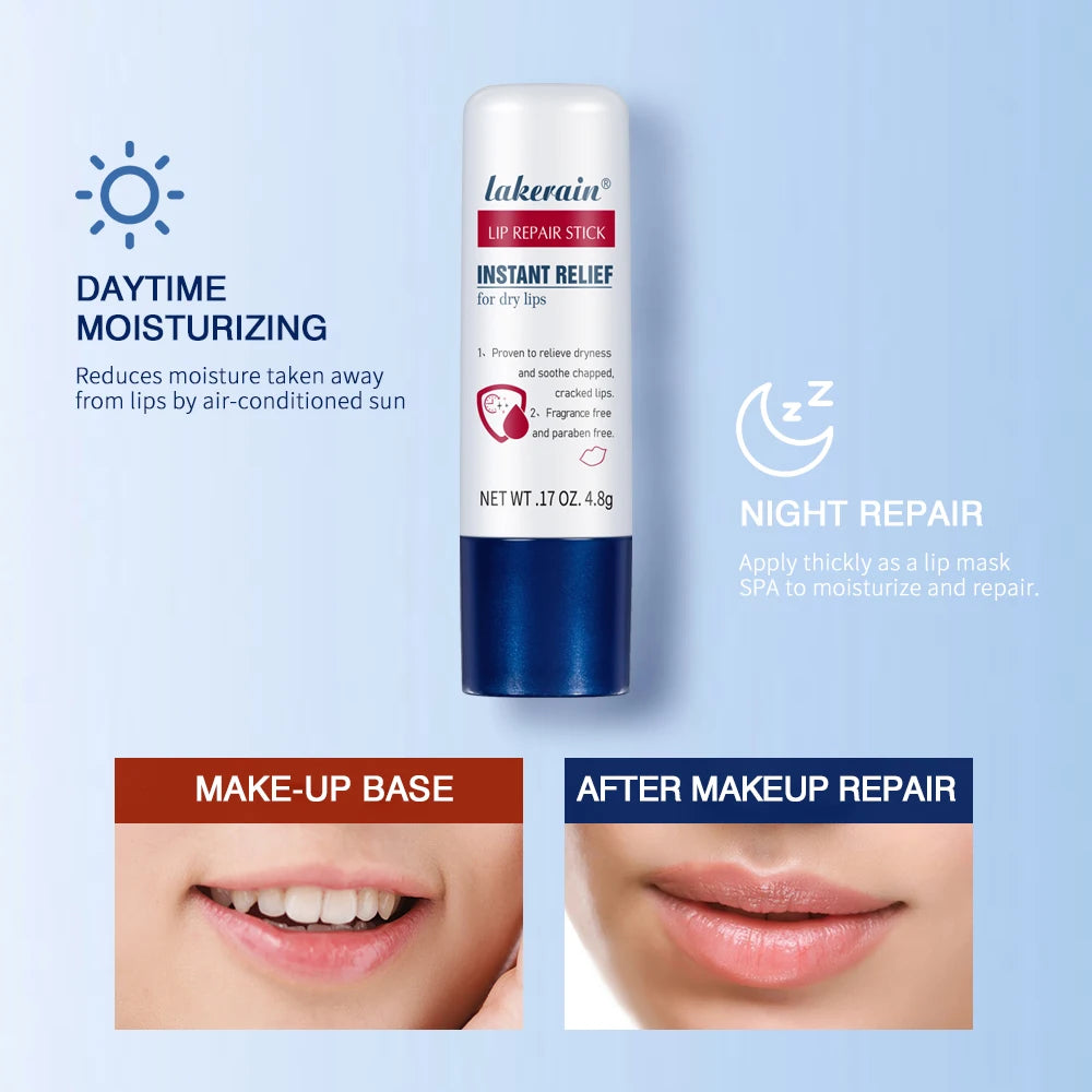 2pcs/Lot Moisturizing Lip Repair Stick Instant Relief For Dry Lips Lip Balm Paraben Free Lip Care Product Lipstick Base Cream Oasis Select
