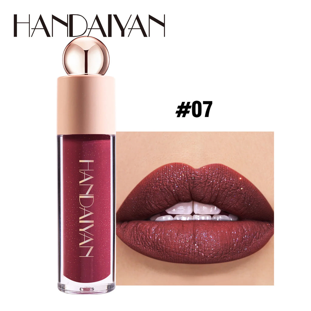 Handaiyan Shimmer Lip Gloss – Matte, Waterproof & Hydrating