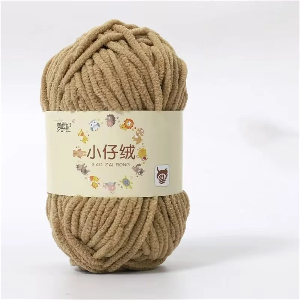 50g Milk Cotton Chunky Yarn – Soft Velvet Knitting & Crochet