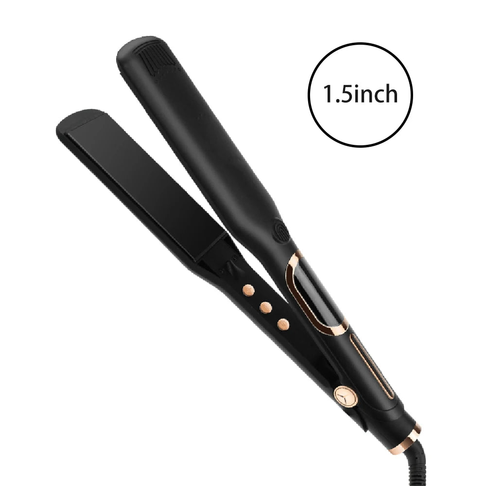 Hair Straightener 480F High Temperature Professional Wide Plates Irons MCH Hard Anodized Plate Treatment Hair Flat Iron Oasis Select 1.5inch US