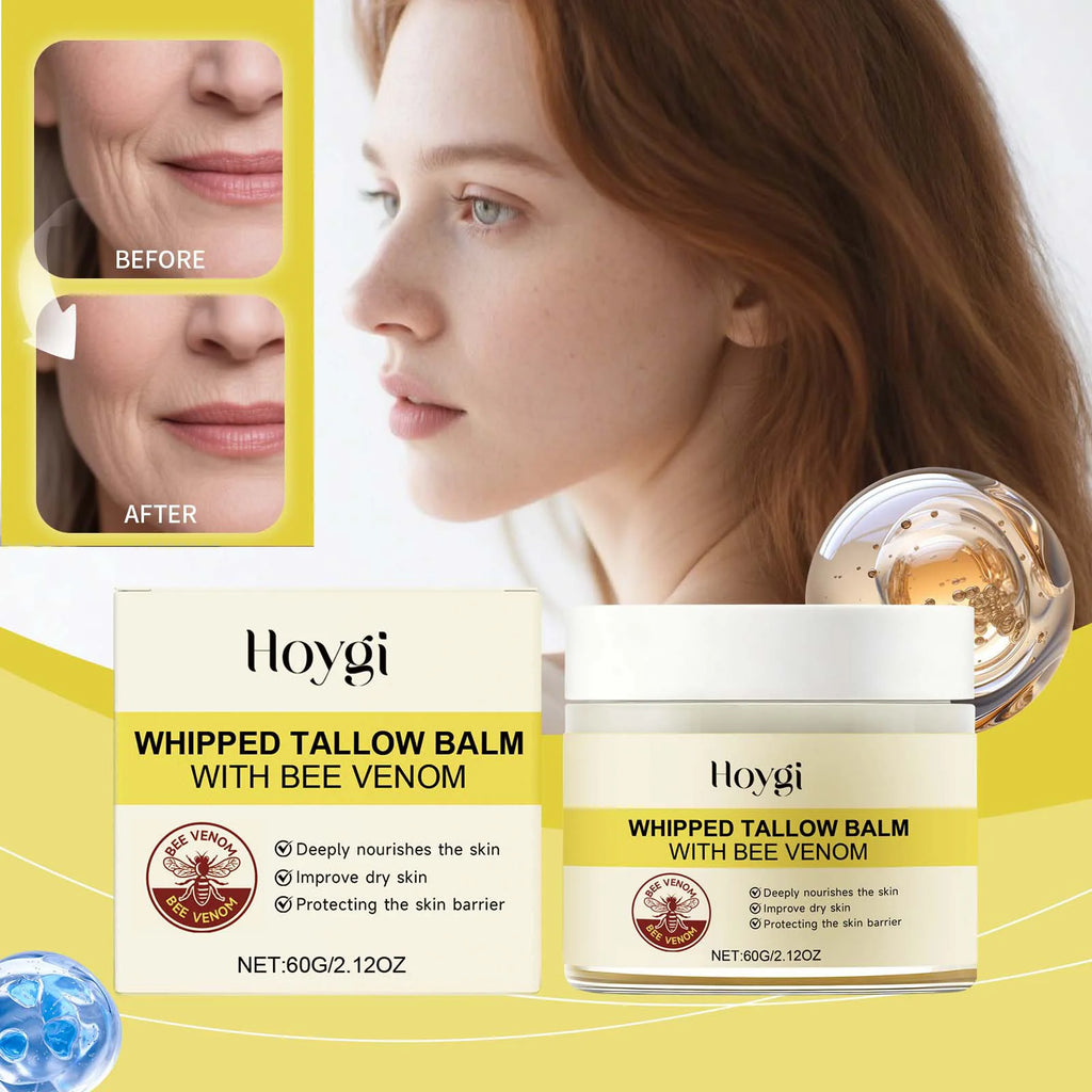 Hoygi Whipped Tallow & Bee Venom Face Cream – Firming Moisturizer Face Moisturizer Cream Oasis Select