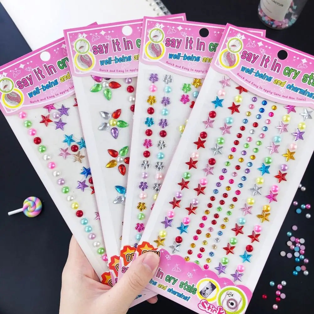 Decoration Stickers 3D Gem Stickers Scrapbooking Self Adhesive DIY Acrylic Gem Sticker DIY Mobile Phone Oasis Select