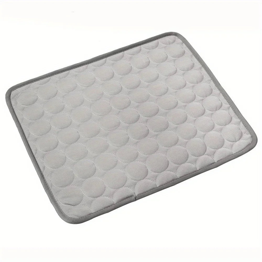 Summer Pet Cooling Mat – Ice Silk Dog & Cat Cushion Bed Pet Cooling Mat Oasis Select XL-100X70cm Light Grey