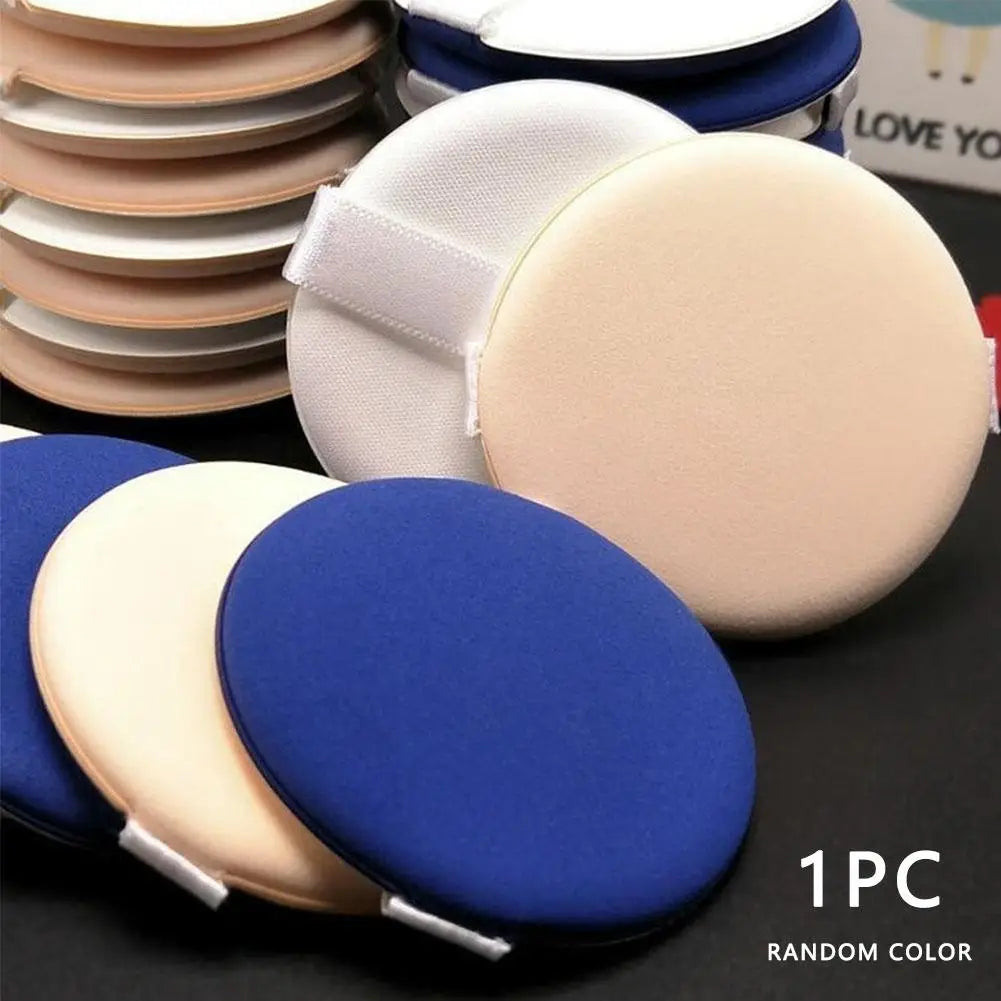 Mini Round Cushion Puff, Thin & Lightweight Foundation Sponge, Wet and Dry Use Makeup Puff Oasis Select random color 1pc