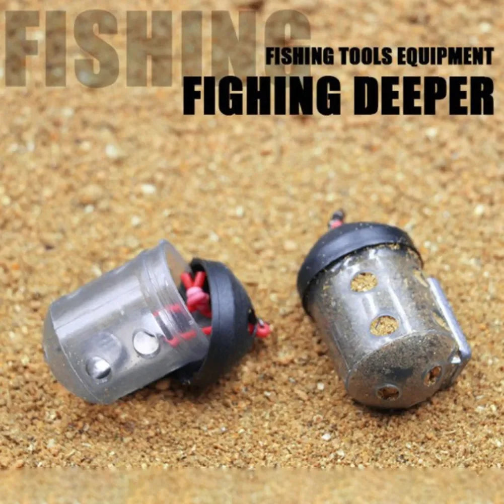 1/10PCS Cap Swim Feeders For Maggot Groundbait Fishing Accessories Outdoor Carp Fishing Tackle Tool Catfish Feeder Basket Oasis Select