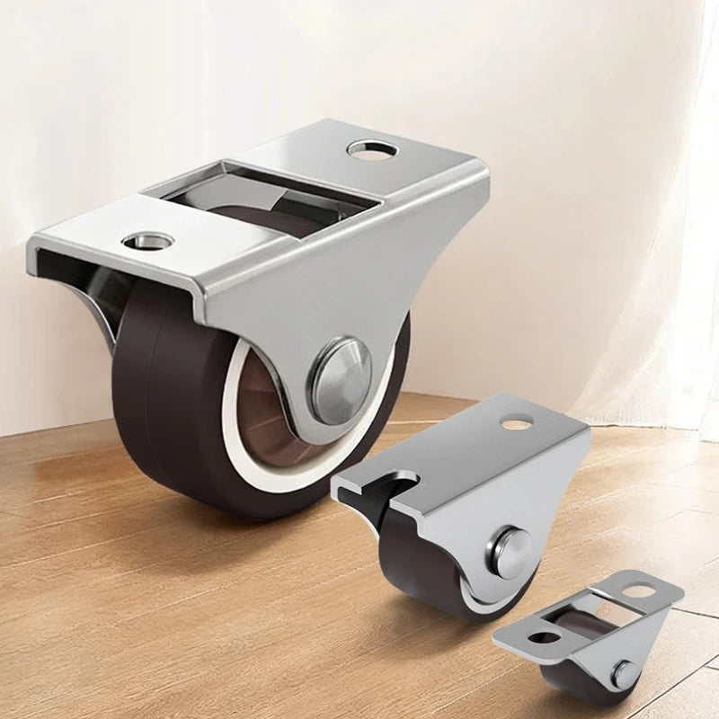 1pcs Ultra Quiet Small Caster Wheels for Under Bed Drawers & Kick Drawers Heavy Duty Furniture Moving Wheels for Coffee Table Oasis Select