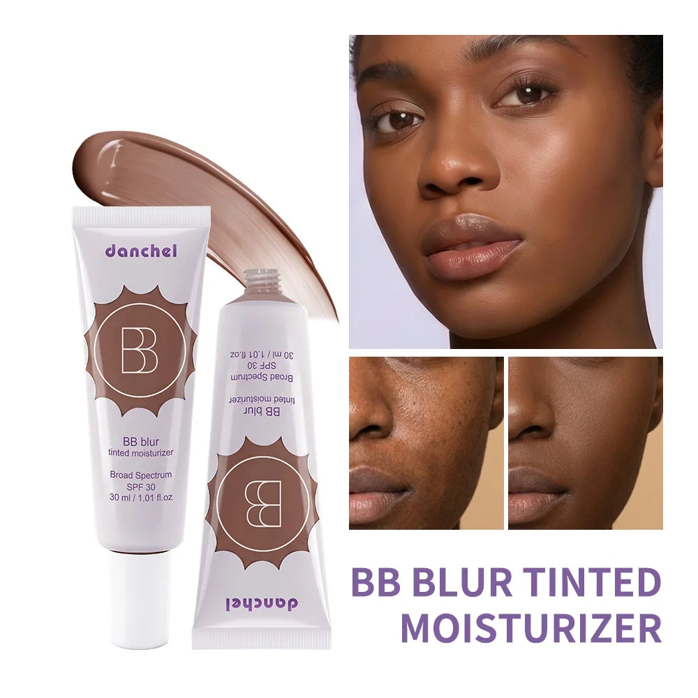 SPF30 BB Blur Tinted Moisturizer Medium Coverage Even Skin Tone Lightweight Sun Protection Face Makeup Oasis Select