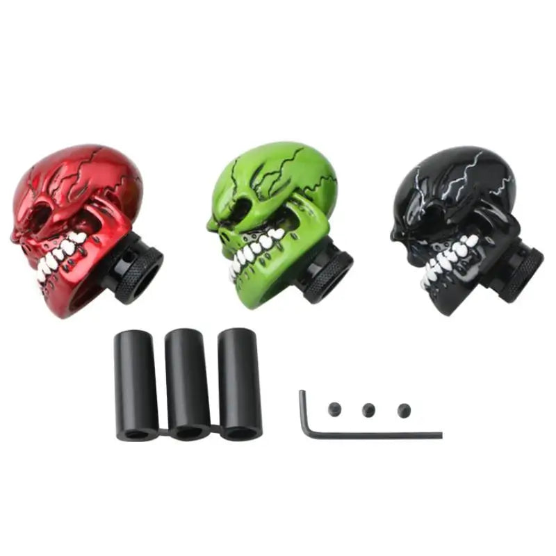 Universal Skull Gear Shift Knob; Essential Upgrade for Manual Transmission Lever Car Modification Oasis Select
