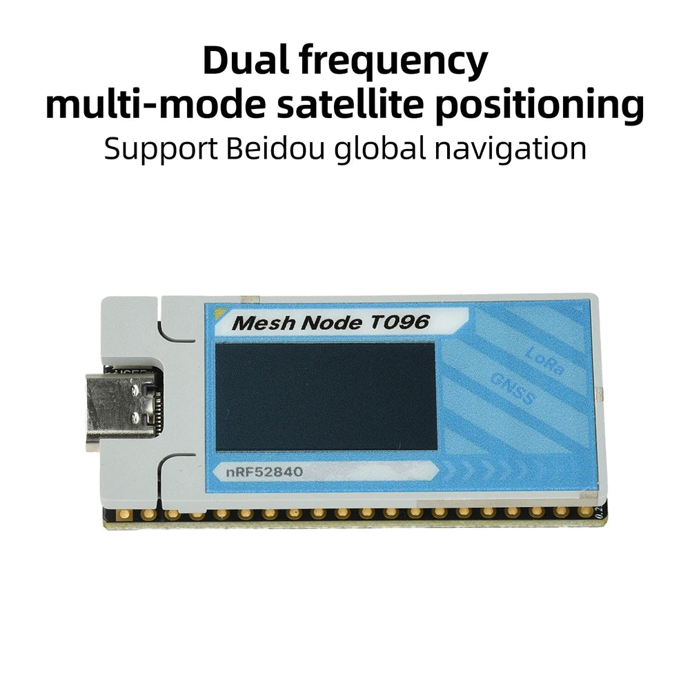 Mesh Node T096 Heltec Meshtastic MeshCore Development Board nRF52840 SX1262 BT LoRa GNSS Communication Dev-board 863-928 MHz Oasis Select