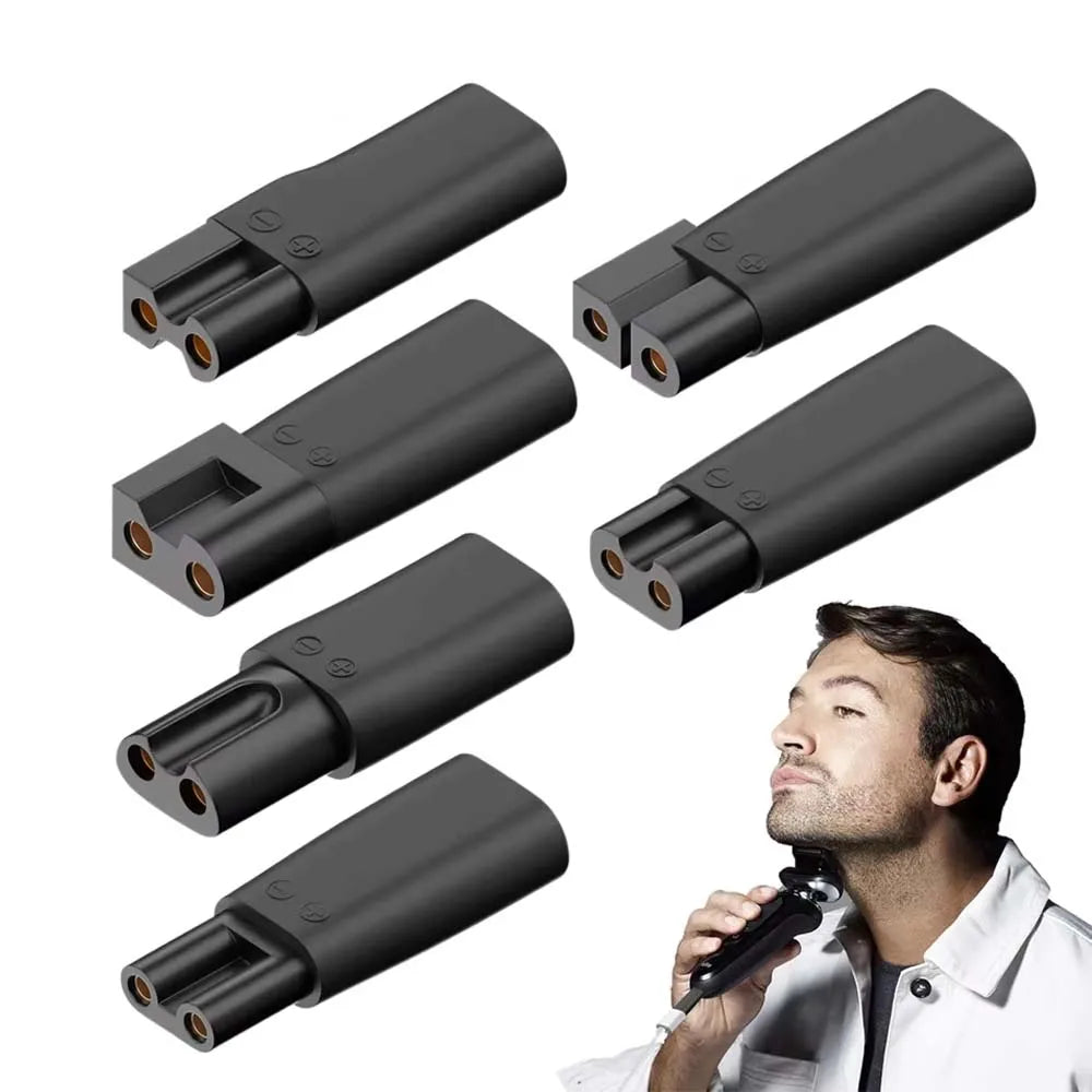 6-Pack Type-C USB Adapter for Clippers, Shavers & Trimmers USB Charger Adapter Set Oasis Select