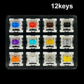 Outemu Switch Tester for Mechanical Keyboard Gaming Switch 9 12 Key Blue Linear Clicky Slient Silver White Axis Customize Gaming Oasis Select 12 Key Tester