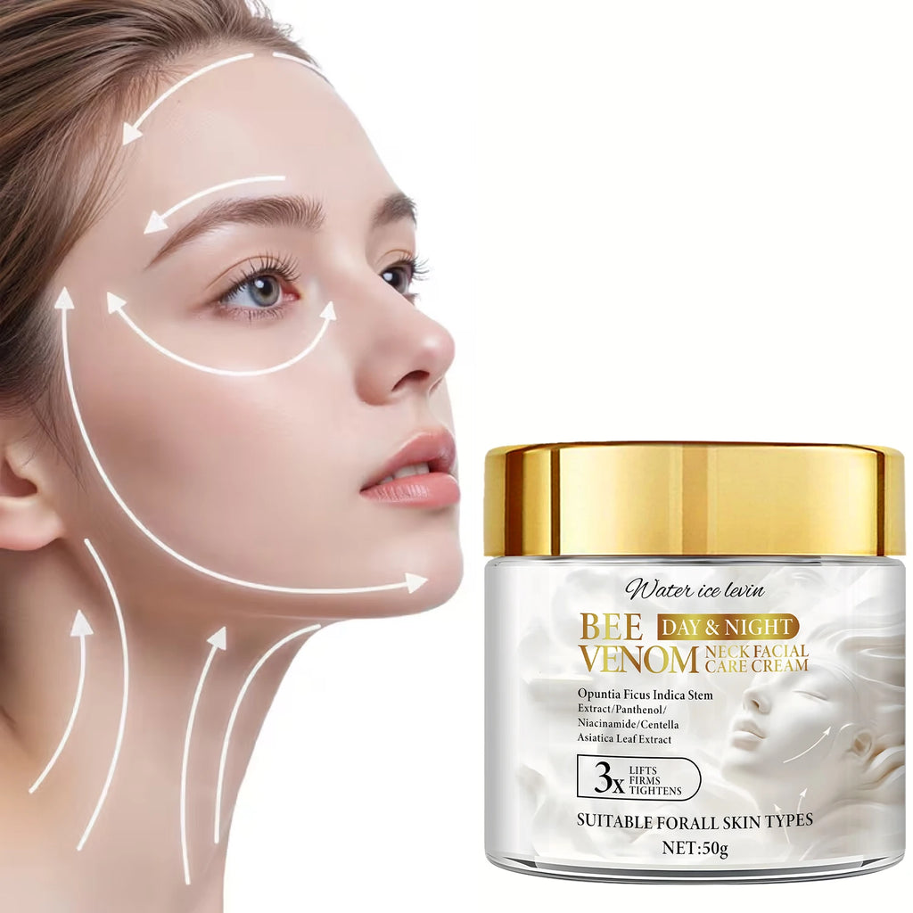 Bee Venom Neck & Face Firming Cream – Collagen & Hyaluronic Acid Facial Firming Cream Oasis Select