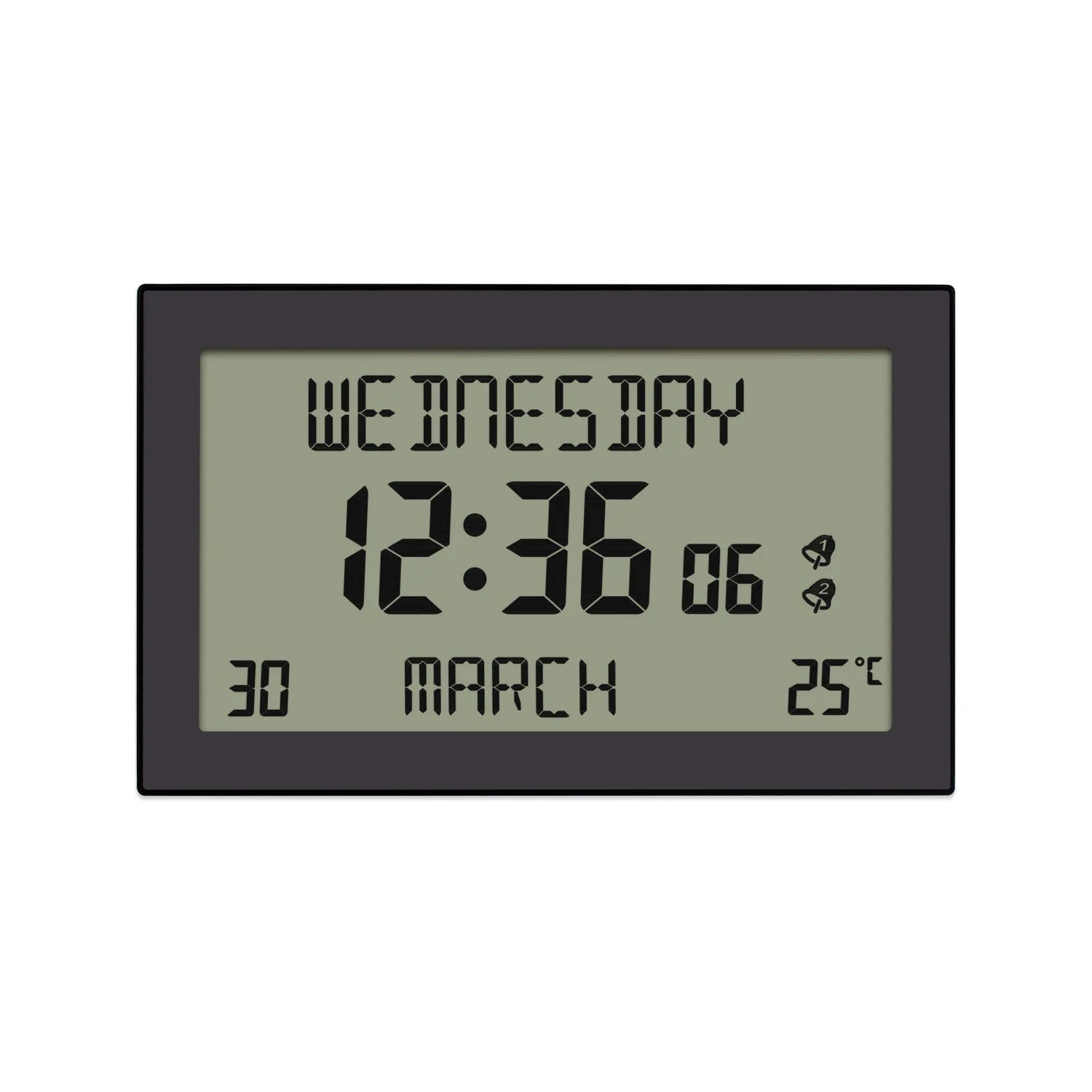 Alarm Clocks Lcd Display Desk Small Clock High-Definition Multi-Function Machine Reminders In Multiple Languages For Travel Home Oasis Select Style 6
