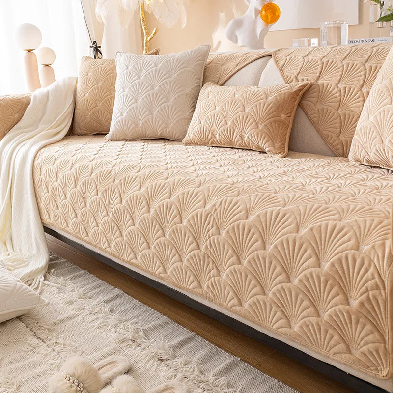 Nordic sofa cushion simple modern leather sofa cover non slip cushion four seasons universal sofa dust cover cover Oasis Select