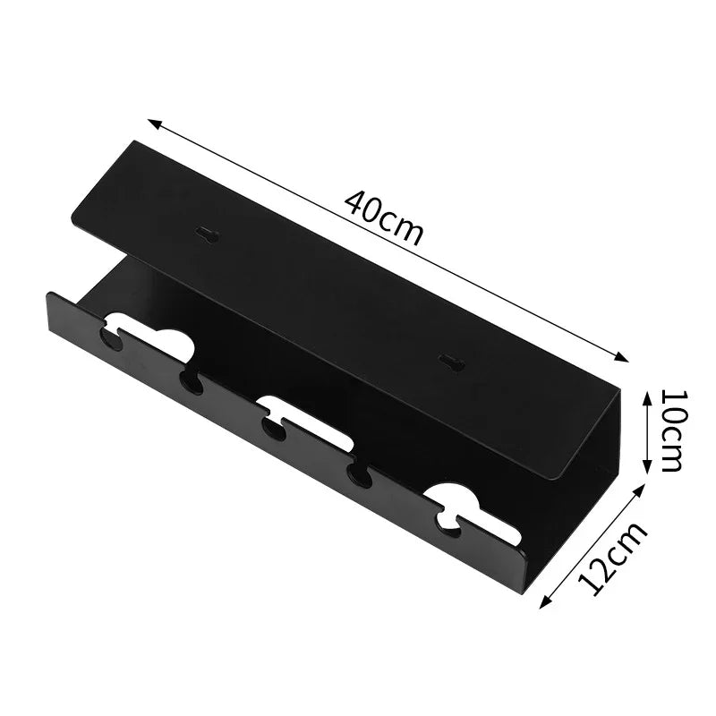 Under Desk Cable Management Cable Tray Under Desk With Clamp Power Strip Cord Holder Holder No Drilling Sturdy Spac Oasis Select